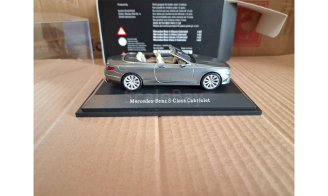 Mercedes-Benz S-Class Cabriolet (A217) selenite grey, масштабная модель, scale43, Kyosho