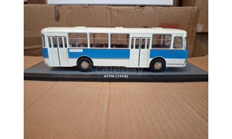 ЛиАЗ-677Э бело-голубой Экспортный, масштабная модель, scale43, Classicbus