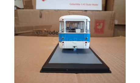 ЛиАЗ-677Э бело-голубой Экспортный, масштабная модель, scale43, Classicbus
