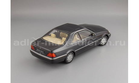 Mercedes-Benz 600 SEC (C140) 1992 anthracite, масштабная модель, scale18, KK-Scale