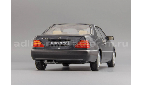 Mercedes-Benz 600 SEC (C140) 1992 anthracite, масштабная модель, scale18, KK-Scale