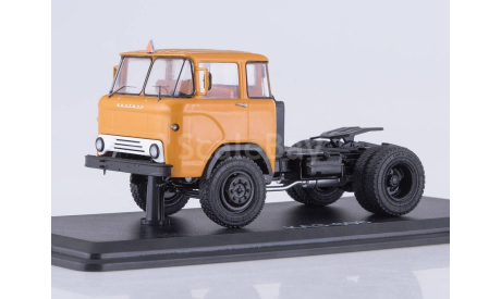 КАЗ-608 седельный тягач оранжевый, масштабная модель, Start Scale Models (SSM), scale43
