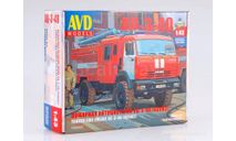 КаМАЗ-43502 пожарный АЦ-3-40, сборная модель автомобиля, 1:43, 1/43, AVD Models