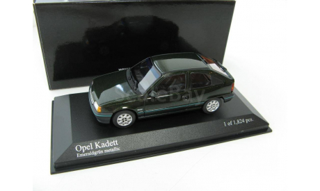 Opel Kadett emerald green metallic 1989 г., масштабная модель, 1:43, 1/43, Minichamps