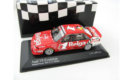 Audi V8 Evolution #1 P.-A. Thibaut Belgium Procar 1993 г., масштабная модель, 1:43, 1/43, Minichamps