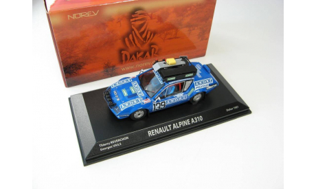 Renault Alpine A310 Dakar N°139 Reverchon / Vails 1981 г. RARE!, масштабная модель, 1:43, 1/43, Norev