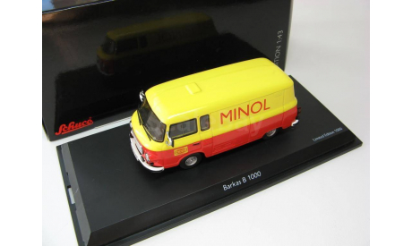 Barkas B1000 Minol red/yellow, масштабная модель, 1:43, 1/43, Schuco
