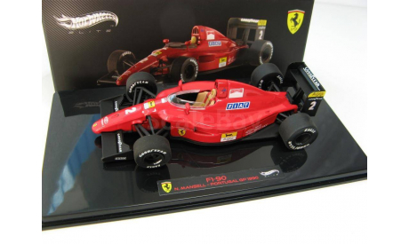 Formula 1 Ferrari F1-90 PORTUGAL GP 1990 Nigel Mansell, масштабная модель, 1:43, 1/43, Mattel Hot Wheels