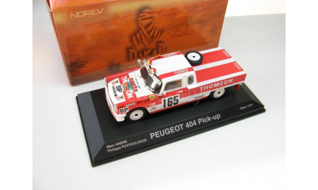 Peugeot 404 Pick-up No. 165 Rally Paris Dakar 1979 г. RARE!, масштабная модель, 1:43, 1/43, Norev