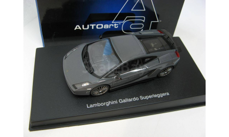 Lamborghini Gallardo Superlegerra (telesto grey), масштабная модель, scale43, Autoart