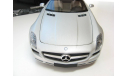 Mercedes-Benz SLS AMG Matt Silver 2010 г., масштабная модель, scale18, Minichamps