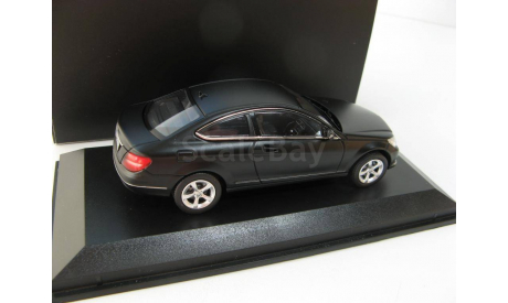 MERCEDES-BENZ C250 Coupe Matt.Nightblack Magno 2011 г., масштабная модель, scale43, Norev