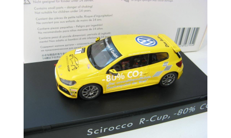 VW Scirocco R #1 Scirocco R-Cup, -80% CO2 2010 г., масштабная модель, scale43, Spark, Volkswagen