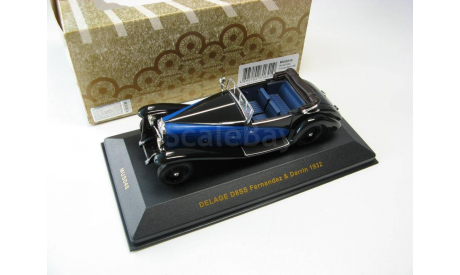 DELAGE D8SS Fernandez & Darrin Black/Blue 1932 г. SALE!, масштабная модель, scale43, IXO Museum (серия MUS)