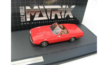 GHIA 450SS Convertible 1967 Red SALE!, масштабная модель, 1:43, 1/43, Matrix