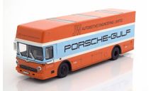Mercedes-Benz O 317 Race Truck ’Porsche Gulf’ 1968 orange/blue, масштабная модель, scale43, Schuco
