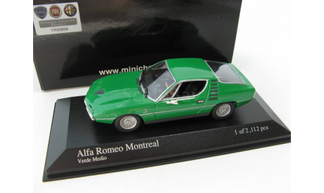 Alfa Romeo Montreal Green 1973 г., масштабная модель, 1:43, 1/43, Minichamps