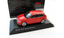 Audi A3 Sportback red 2012, масштабная модель, scale43, SCHUCO