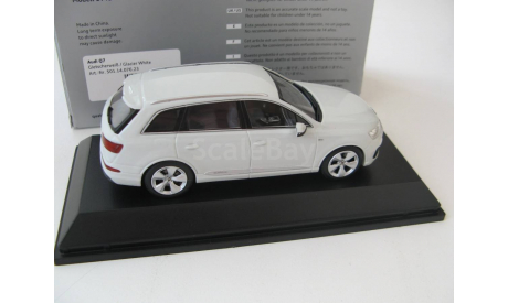 Audi Q7 glacier white2015 г., масштабная модель, scale43, Spark