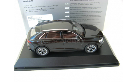 Audi Q8 orca black, масштабная модель, scale43, Norev