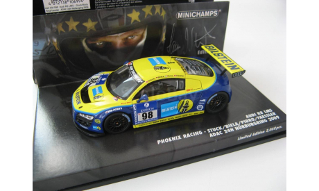 Audi R8 LMS #98 24h Nürburgring 2009 Stuck, Biela, Pirro, Fässler, масштабная модель, scale43, Minichamps