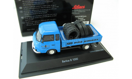 Barkas B1000 грузовик с покрышками, масштабная модель, 1:43, 1/43, Schuco