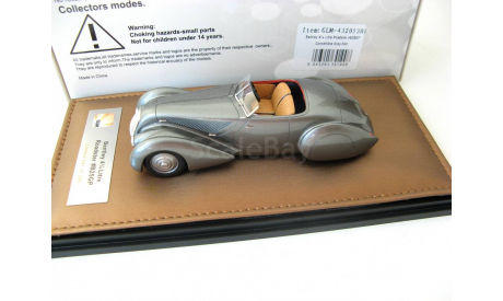 Bentley 4 1/4 litre Roadster #B25GP Convertible grey metallic SALE!, масштабная модель, 1:43, 1/43, GLM