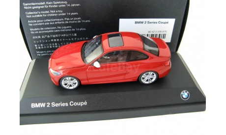 BMW 2 Series Coupe (F22) red, масштабная модель, scale43, Minichamps