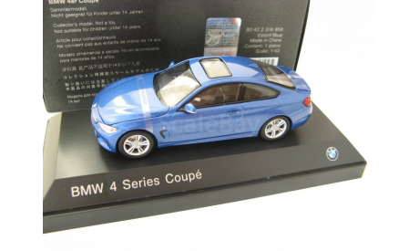 BMW 4 Series 4er Coupe F32 2013 estoril blue, масштабная модель, scale43, iScale