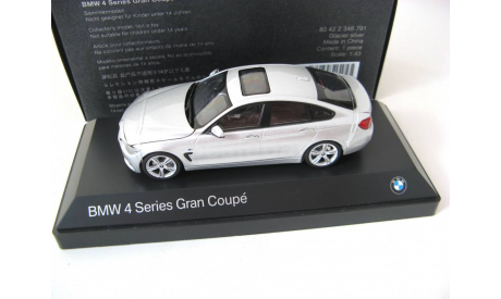 BMW 4 Series (F36) Gran Coupe silver, масштабная модель, scale43, Kyosho
