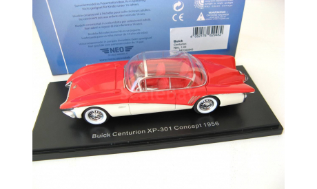 Buick Centurion XP-301 red/white, масштабная модель, 1:43, 1/43, Neo Scale Models