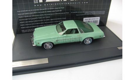 CHEVROLET Chevelle Malibu Classic Landau Coupe 1974 Light Green, масштабная модель, 1:43, 1/43, Matrix