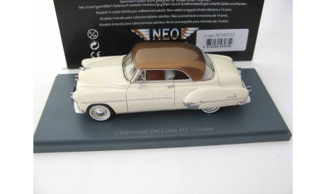 Chevrolet DeLuxe HT Coupe 1952 gold/beige, масштабная модель, scale43, Neo Scale Models