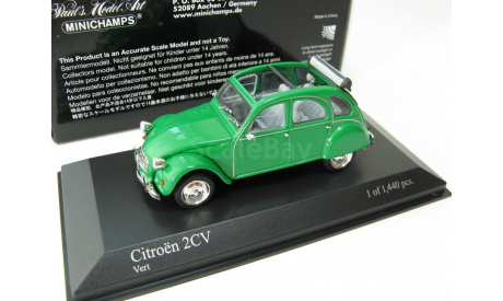 CITROËN 2CV 1980 GREEN, масштабная модель, scale43, Minichamps