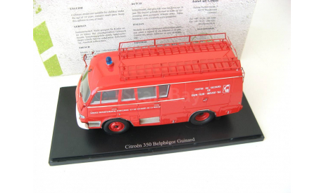 Citroen 350 Belphegor Guinard Fire truck RARE!, масштабная модель, 1:43, 1/43, AutoCult, Citroën