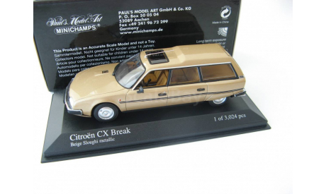 CITROËN CX Break 1980 Gold metallic, масштабная модель, Minichamps, scale43