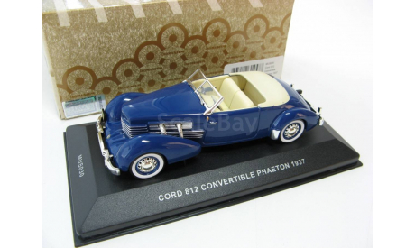 CORD 812 CONVERTIBLE PHAETON Blue 1937 г., масштабная модель, 1:43, 1/43, IXO Museum (серия MUS)