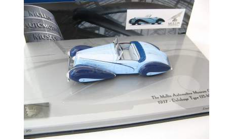 Delahaye Type 135-M Cabriolet 1937 г., масштабная модель, scale43, Minichamps