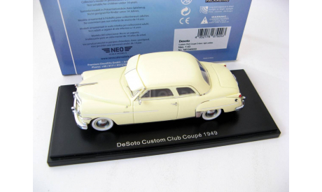 DeSoto Custom Club Coupe 1949 light yellow, масштабная модель, Neo Scale Models, scale43