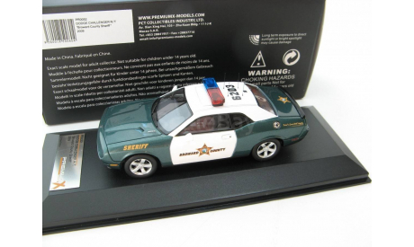 DODGE CHALLENGER SRT8 ’Broward County Sheriff’ 2009, масштабная модель, 1:43, 1/43, Premium X