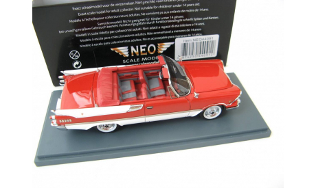 Dodge Custom Royal Lancer Convertible red/white 1959 г., масштабная модель, Neo Scale Models, scale43