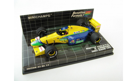 F1 M. Schumacher Benetton B191 1992 г., масштабная модель, scale43, Minichamps, Ford