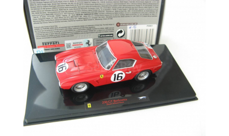 Ferrari 250 GT Berlinetta SWB No.16 red, масштабная модель, 1:43, 1/43, Mattel Hot Wheels