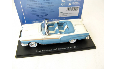 Ford Fairlane 500 Convertible 1957 light blue/white, масштабная модель, scale43, Neo Scale Models