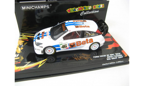 Ford Focus RS WRC #46 RAC Rally 2007 Rossi, Cassina, масштабная модель, scale43, Minichamps
