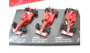 Formula 1 Set Ferrari F2000, F2001, F2002 RARE!, масштабная модель, scale43, Mattel Hot Wheels
