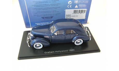 Graham Hollywood 1940 dark blue, масштабная модель, Neo Scale Models, scale43