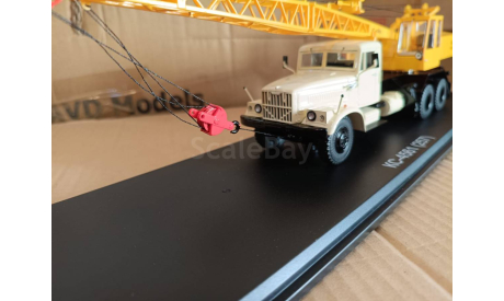 КрАЗ-257 автокран КС-4561 бежевый/желтый, масштабная модель, Start Scale Models (SSM), scale43