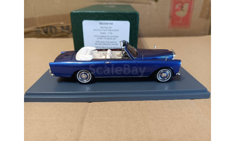 BENTLEY SII Mulliner Park Ward blue metallic 1959, масштабная модель, scale43, Neo Scale Models