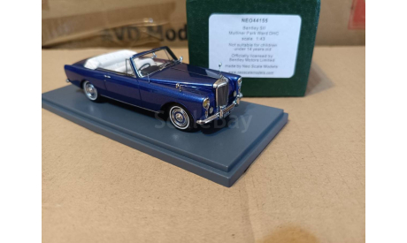 BENTLEY SII Mulliner Park Ward blue metallic 1959, масштабная модель, scale43, Neo Scale Models